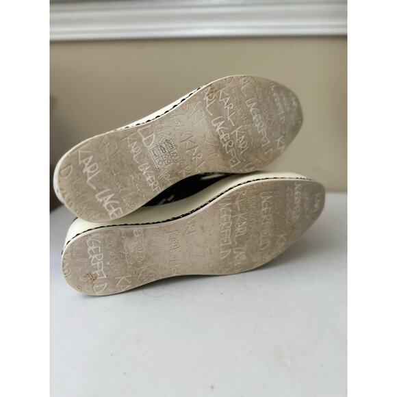 Karl Lagerfeld Loafers Brea Leather Snakeskin Print Platform Womens Sz 7.5 - Picture 7 of 8